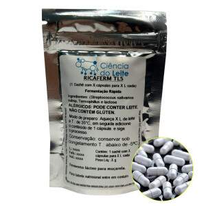 Cápsula de fermento de mussarela de fermentação rápida
